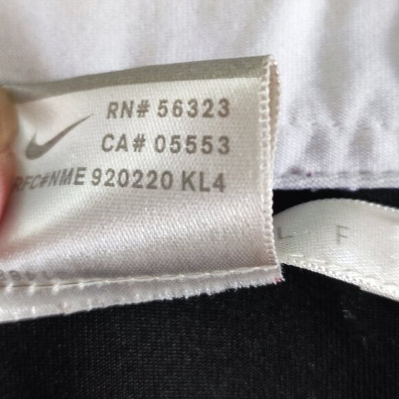 Nike Golf Dri-fit V-neck short sleeve polo shirt black women's size S (4-6) - Picture 6 of 10